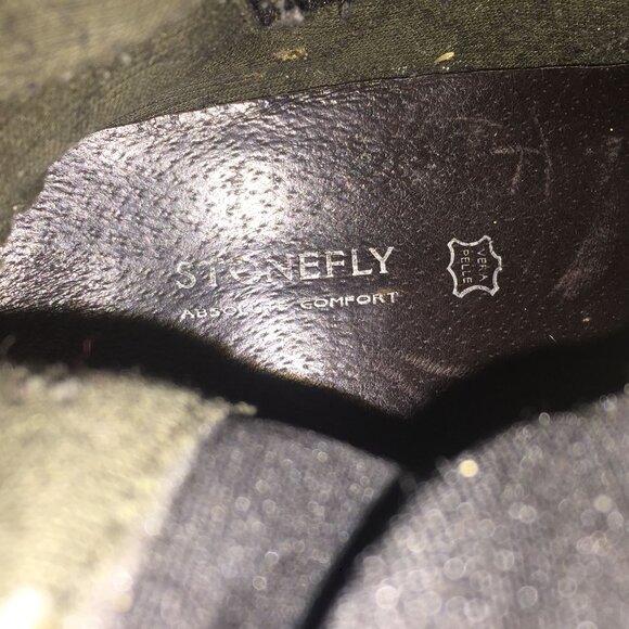 Stonefly Mens Black Leather Ankle Boots Size 8.5/42 Pull On - Picture 6 of 11